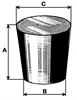 Rubber stopper DN12 12/8 L=20mm