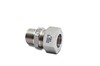 Crimp ring coupling straight w thread 6x1/8''