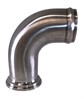 Bend hose tail 90° 25.0x1.2 316L