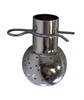 Sprayball flat Ø 28 mm 316L ins. R ¼'' hole 1.3 full drilled