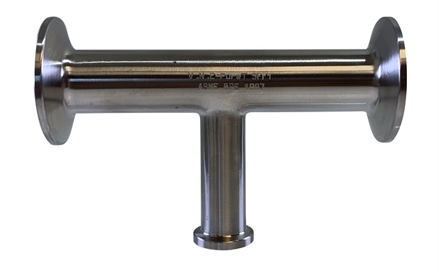 T-rör långt reducerat med clamp x 3 DT-4.1.2-8