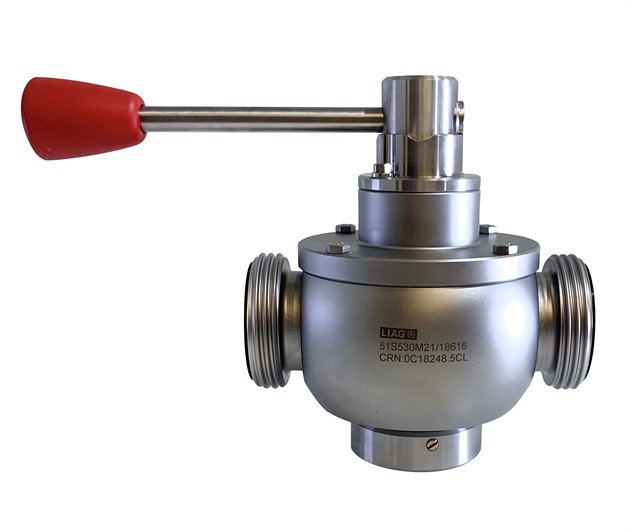 Bågventil rak nippelanslutning